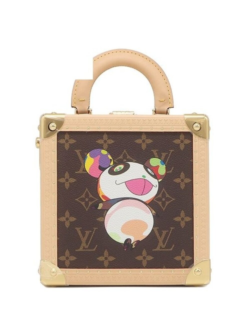 Louis Vuitton 2-Way Bag LV x Takashi Murakami Mini Square Trunk Monogram Canvas
